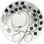 Paratiisi Fat 16.5 Black Home Tableware Plates Small Plates White Arabia