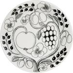 Paratiisi Plate 26 Black Home Tableware Plates Dinner Plates White Arabia