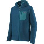 Blå Patagonia R1 Bæredygtige Hættetrøjer i Fleece Størrelse XL 