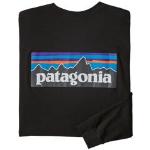 Sorte Patagonia Bæredygtige T-shirts med tryk Størrelse XL til Herrer 