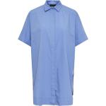 Blå Pieces Kortærmede skjorter med korte ærmer Størrelse XL til Damer på udsalg 