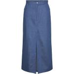 Blå Midi Pieces A-formede nederdele Størrelse XL til Damer på udsalg 