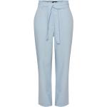 Blå Pieces Straight leg jeans med Flæser Størrelse XL til Damer på udsalg 