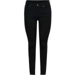 Sorte Pieces Skinny jeans Størrelse XL med Stretch til Damer 