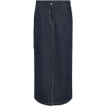 Blå Pieces Denim nederdele i Denim Størrelse XL til Damer på udsalg 