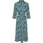 Blå Midi Pieces Skjortekjoler Størrelse XL til Damer på udsalg 