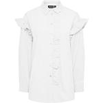 Hvide Pieces Langærmede skjorter med Flæser Med lange ærmer Størrelse XL til Damer 