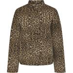 Brune Pieces Damejakker Størrelse XL med Leopard 