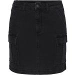 Sorte Pieces Denim nederdele i Denim Størrelse XL til Damer på udsalg 