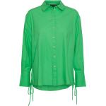 Grønne Pieces Langærmede skjorter Med lange ærmer Størrelse XL til Damer på udsalg 