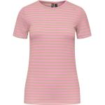Pinke Pieces Kortærmede t-shirts med rund udskæring med korte ærmer Størrelse XL til Damer 