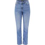 Blå Pieces Straight leg jeans i Bomuld med Nitter Størrelse XL til Damer på udsalg 