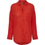 Røde Pieces Langærmede skjorter Med lange ærmer Størrelse XL til Damer 