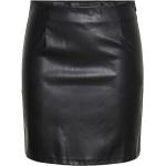 Sorte Korte Pieces Korte nederdele i Læder Størrelse XL til Damer 