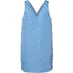 Blå Korte Pieces Aftenkjoler med V-udskæring Uden ærmer Størrelse XL til Damer på udsalg 
