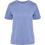Blå Klassiske Pieces Økologiske Bæredygtige T-shirts i Bomuld med rund udskæring Størrelse XL til Damer 