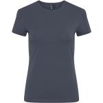 Blå Pieces Økologiske Bæredygtige T-shirts med rund hals i Bomuld med rund udskæring med korte ærmer Størrelse XXL til Damer 
