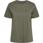 Grønne Pieces Økologiske Bæredygtige T-shirts med rund hals i Bomuld med rund udskæring med korte ærmer Størrelse XXL til Damer 