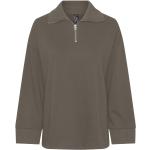 Brune Pieces Sweatshirts Størrelse XL til Damer på udsalg 