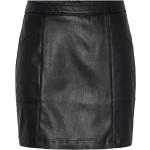 Sorte Korte Pieces Korte nederdele i Læder Størrelse XL til Damer på udsalg 
