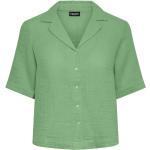 Grønne Pieces Kortærmede skjorter med korte ærmer Størrelse XL til Damer på udsalg 