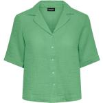 Grønne Pieces Kortærmede skjorter med korte ærmer Størrelse XL til Damer på udsalg 