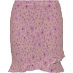 Pinke Korte Pieces Korte nederdele med Flæser Størrelse XL til Damer på udsalg 