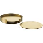 Peak Coasters 4-Pack Incl. Holder Home Tableware Dining & Table Accessories Coasters Gold Orrefors