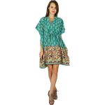 Phagun Printed Dress Caftan Nightwear Bohemian Short Cotton Kaftan