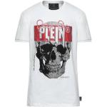 Hvide Philipp Plein Kortærmede t-shirts i Jersey med rund udskæring med korte ærmer Størrelse XL til Herrer 