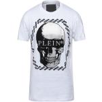 Hvide Philipp Plein Kortærmede t-shirts i Jersey med rund udskæring med korte ærmer Størrelse XXL til Herrer 