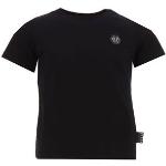 Sorte Philipp Plein T-shirts med tryk Størrelse XL til Herrer 