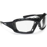BERTONI Photochrome Polarisierte Motorradbrille - mit austauschbare Bügel oder Kopfband - mod. 366 Motorradbrille Windschutz für Brillenträger mit Sehstärke (Photochrome Linsen)