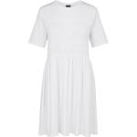 Hvide Pieces Økologiske Aftenkjoler i Bomuld med korte ærmer Størrelse XL til Damer på udsalg 