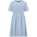 Blå Pieces Økologiske Aftenkjoler i Bomuld med korte ærmer Størrelse XL til Damer på udsalg 