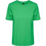 Grønne Pieces Økologiske T-shirts med rund hals i Bomuld med rund udskæring Størrelse XL til Damer på udsalg 