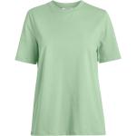 Pastelgrønne Pieces Økologiske T-shirts med rund hals i Bomuld med rund udskæring Størrelse XL til Damer på udsalg 