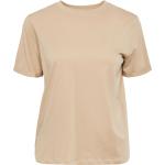 Sølvfarvede Pieces Kortærmede t-shirts med korte ærmer Størrelse XL til Damer 