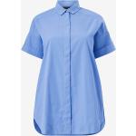 Blå Pieces Kortærmede skjorter i Bomuld med korte ærmer Størrelse XL til Damer på udsalg 