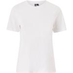 Hvide Pieces Økologiske Bæredygtige Kortærmede t-shirts i Bomuld med korte ærmer Størrelse XL til Damer 