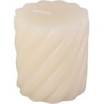 Pillar Candle Swirl Small 37H Home Decoration Candles Block Candles White Present Time