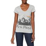 Pink Floyd Women's DSOTM Band in Prism Short Sleeve T-Shirt, Grey, Size 10 (Manufacturer Size:Medium)