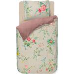 Pip studio sengetøj - 140x220 cm - Fleur khaki - Blomstret sengetøj - Dobbeltsidet sengesæt - 100% bomuld