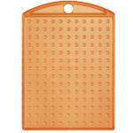 Pixelhobby Nøglering/Medallion Transparent Orange 3x4cm - 1 stk