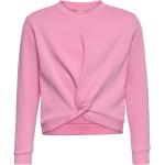 Pkchilli Ls O-Neck Short Twist Sweat Bc Tops Sweatshirts & Hoodies Sweatshirts Pink Little Pieces