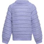 Pkjayda Ls O-Neck Knit Tw Tops Knitwear Pullovers Purple Little Pieces
