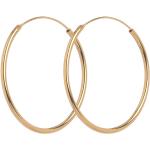 Plain Hoops Accessories Jewellery Earrings Hoops Gold Pernille Corydon