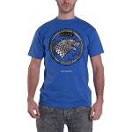 Plastic Head Herren, T-Shirt, Game Of Thrones House Stark, Blau, S