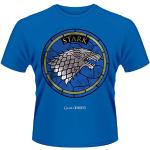 Plastic Head Herren Game of Thrones House Stark T-Shirt, Blau, (Herstellergröße: X-Large)
