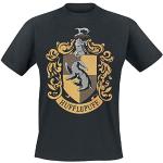 Plastic Head Herren Harry Potter Hufflepuff T-Shirt, Schwarz (Black), (Herstellergröße: X-Large)